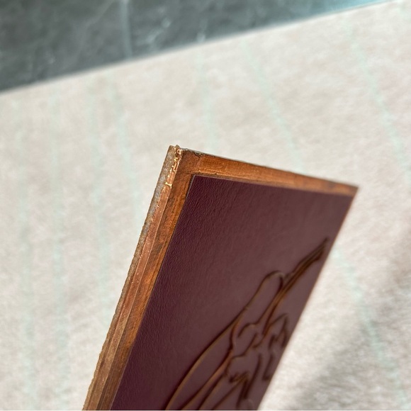 Artist Signed Copper Wall Art Red and Gold John Schtakleff 11.75"x8" - Picture 10 of 16